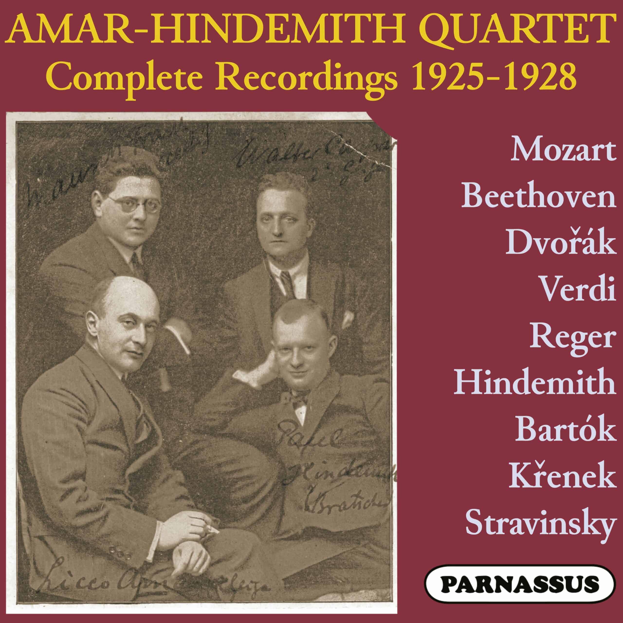 Amar-Hindemith Quartet Complete Recordings 1925-1928